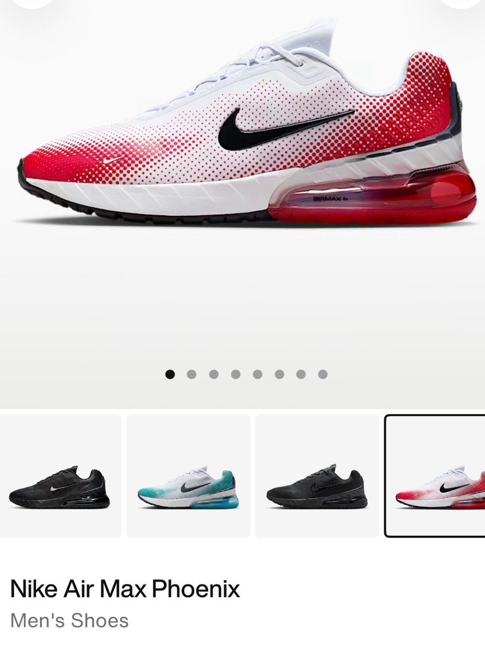 Nike Air Max Phoenix Sneakers - White & Red